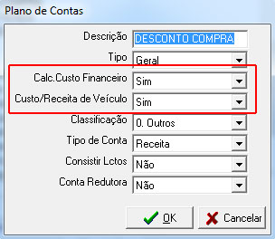 Configuração do Plano de Contas